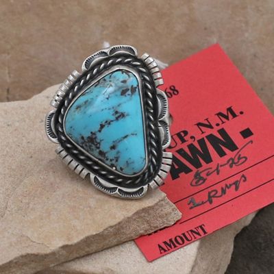 Navajo turquoise ring-Pawn Jewelry