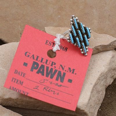 Zuni needle point ring-Pawn Jewelry