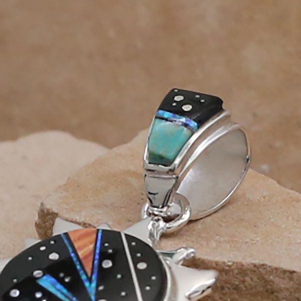 Night Sky design sun pendant