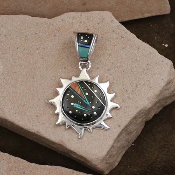 Night Sky design sun pendant