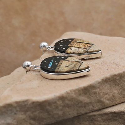 Tear Drop dangle earrings- Adobe Pueblo
