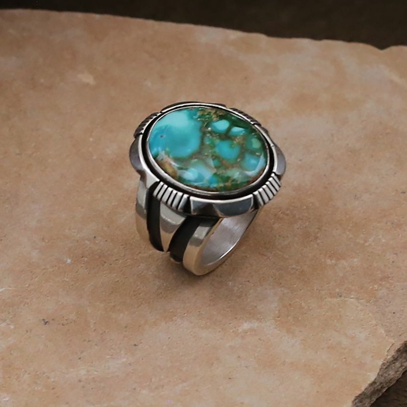 Heavy Royston turquoise ring