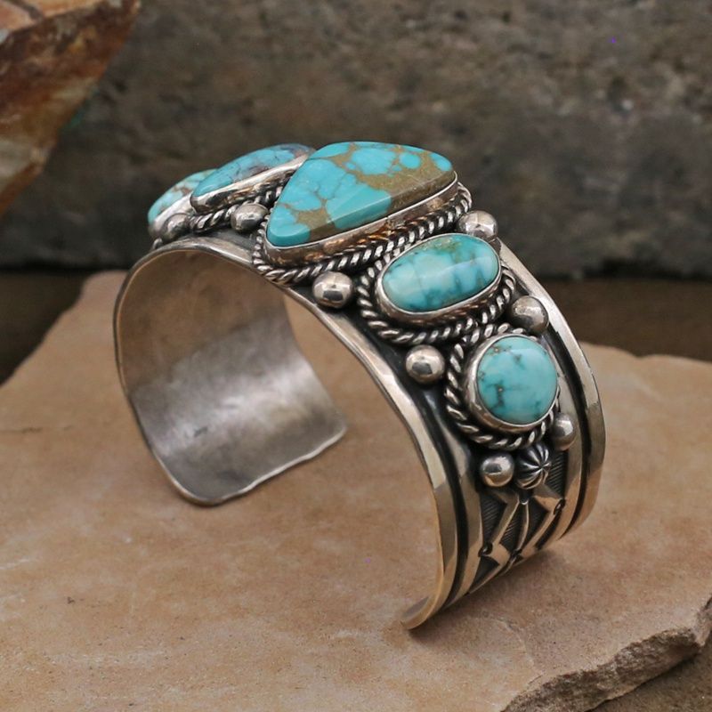 Royston turquoise bracelet-Elroy &amp; Bernardine Chavez