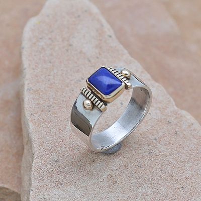 1980&#39;s Lapis &amp; gold ring