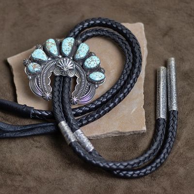 Delbert Gordon Naja Bolo Tie w/ #8 Turquoise