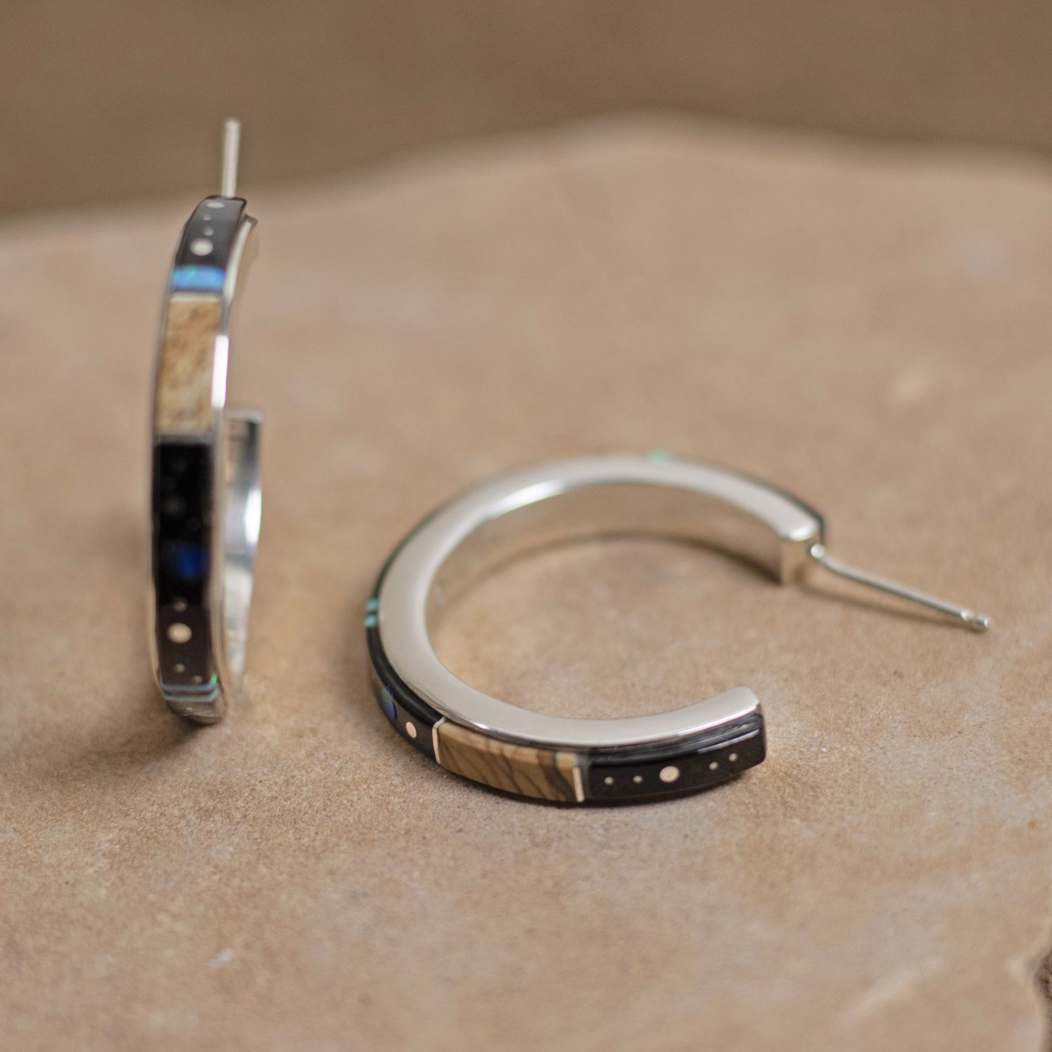 Night Sky Hoop Earrings