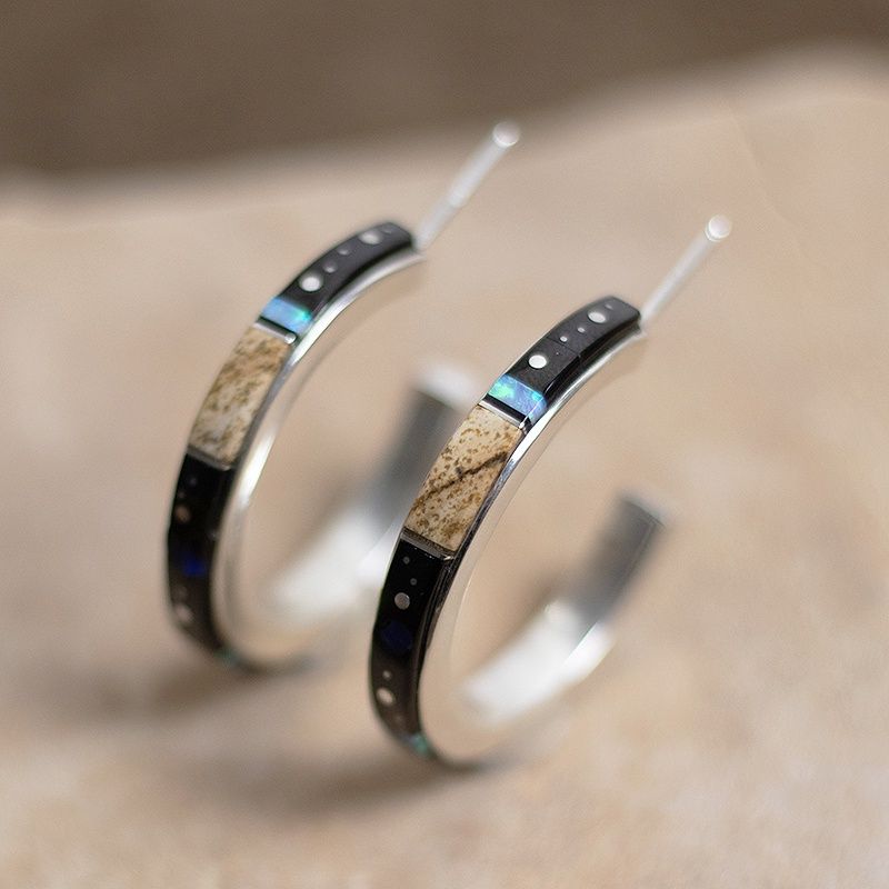 Night Sky hoop earrings