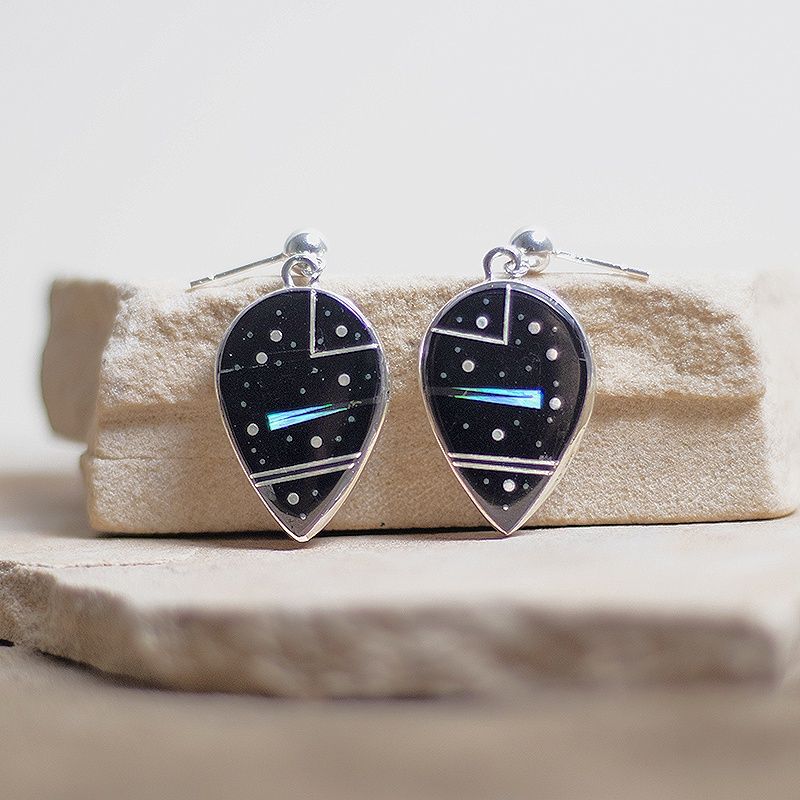 Night Sky Reversible Teardrop Earrings