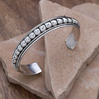 Sterling Silver 1/2&quot; bracelet by Tom Charley