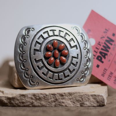 coral cluster and overlay buckle