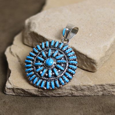 Zuni Needlepoint Pendant