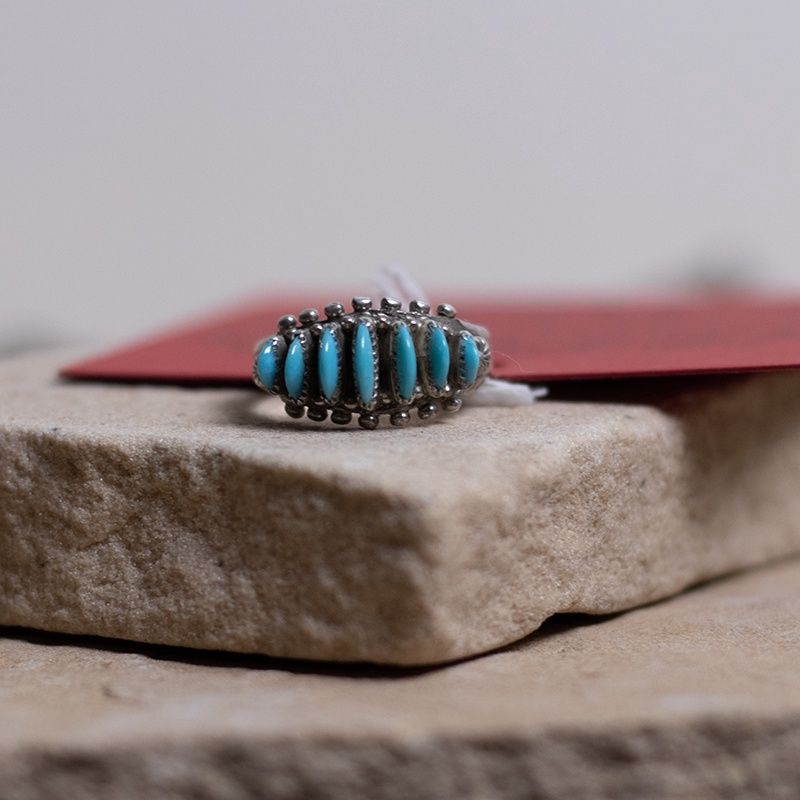 Small Zuni Needlepoint Ring