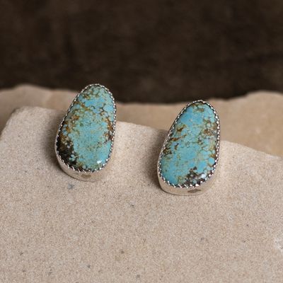 Turquoise Single Stone Earrings