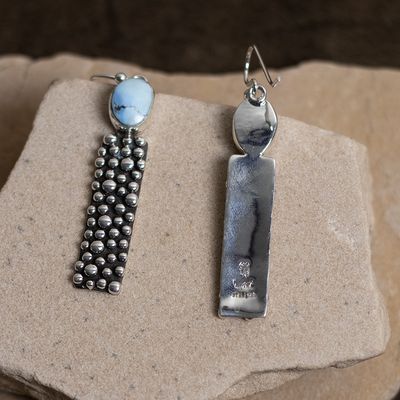 Golden Hills Turquoise Rain Drop Dangle Earrings
