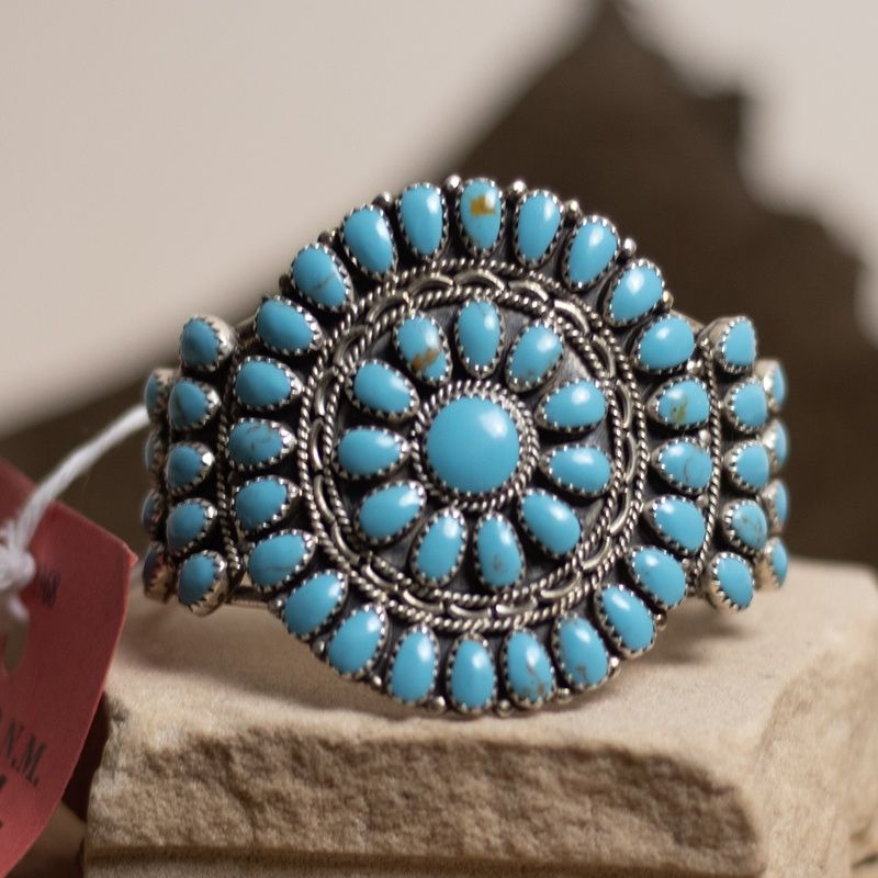 Small Petit Point Cuff by Betsey Begay Nez