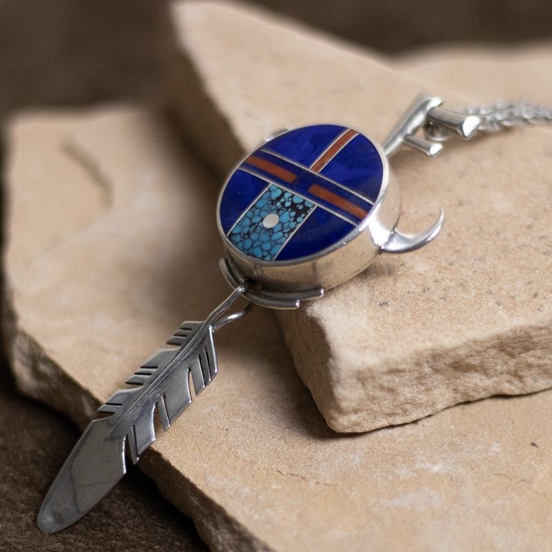 1990 Ray Tracey Pendant, Pin and Necklace Set
