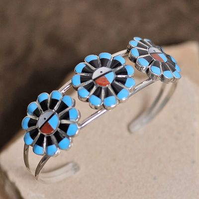 Zuni SunFace bracelet-Pawn Jewelry