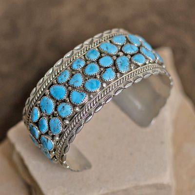 43 stone Cluster Navajo Bracelet