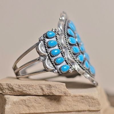 Large Pawn Petit point Navajo Bracelet