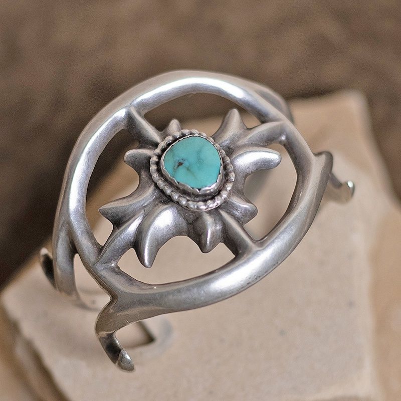 Large sandcast Navajo Bracelet