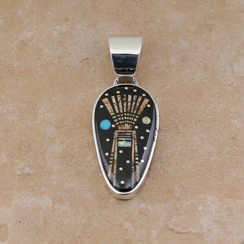 Tear Drop shaped Night Sky pendant