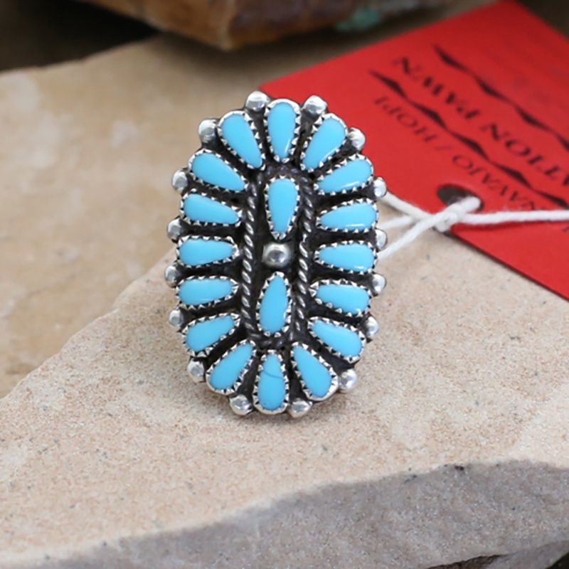 Zuni petit point ring-Pawn jewelry