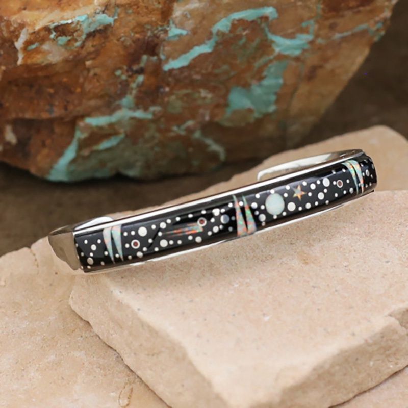 3/8&quot; Night Sky design inlay bracelet