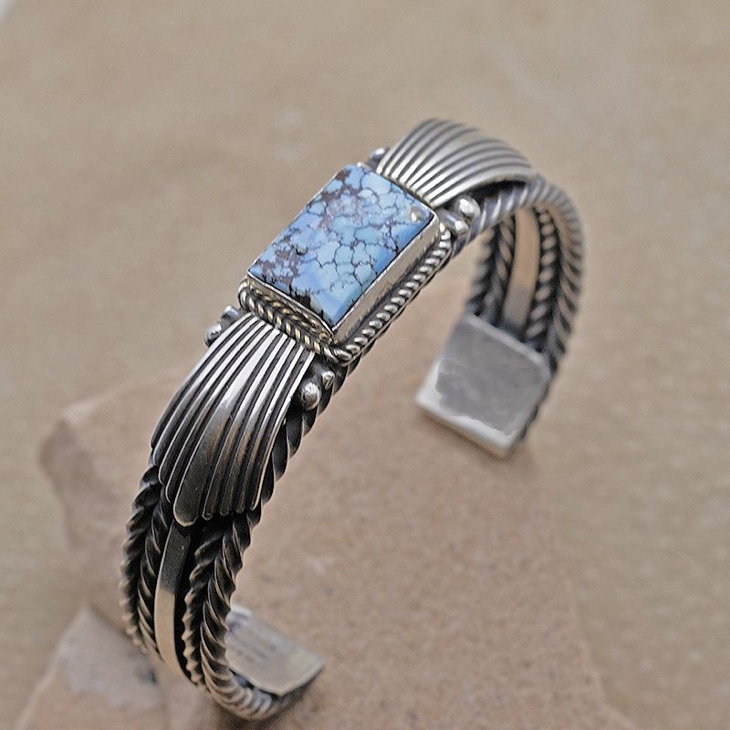 Rectangular stone Golden Hills bracelet