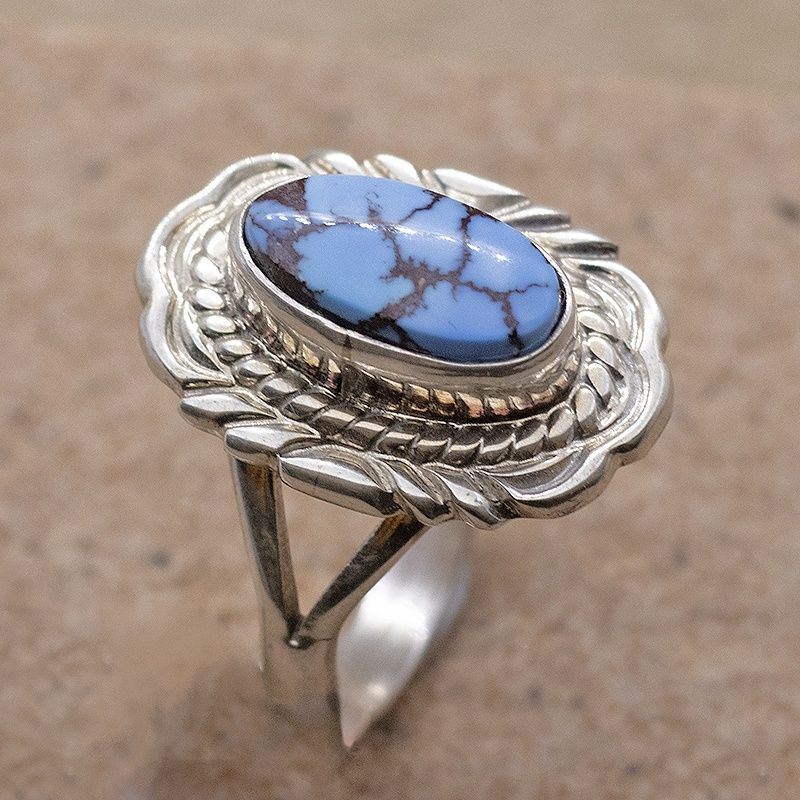 Small Navajo ring-Golden hills turquoise