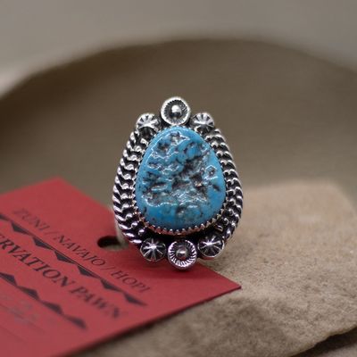 large turquoise ring-Pawn Jewelry