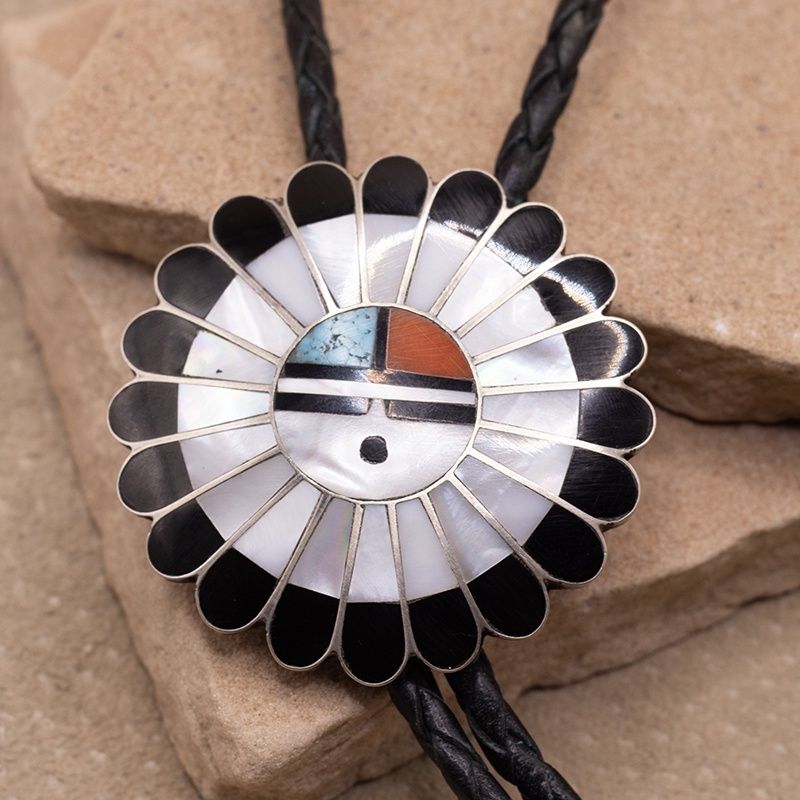 Zuni Sun Face bolo