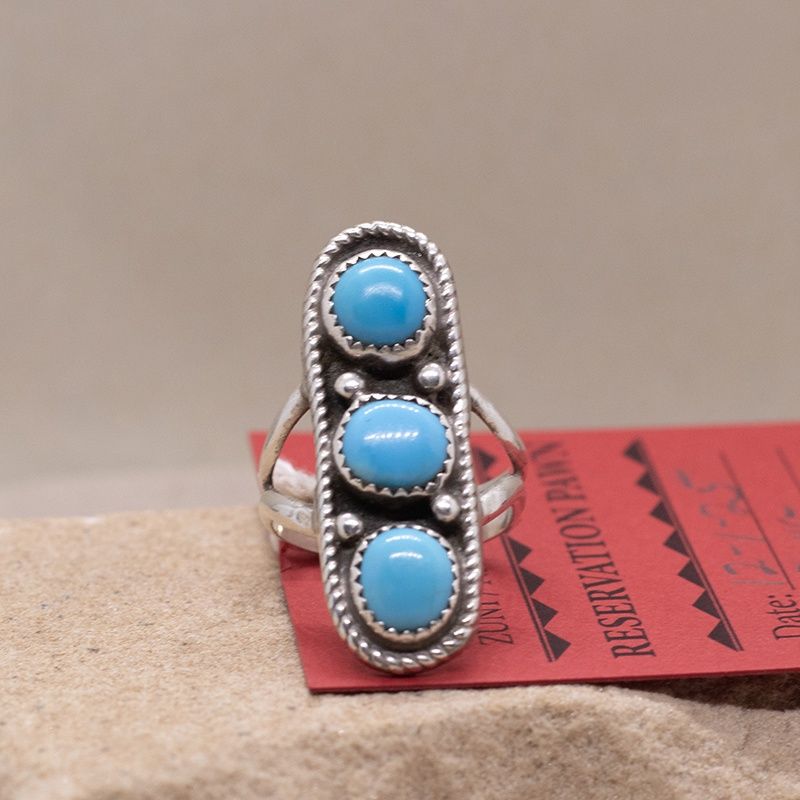 3-stone Navajo ring-Pawn Jewelry