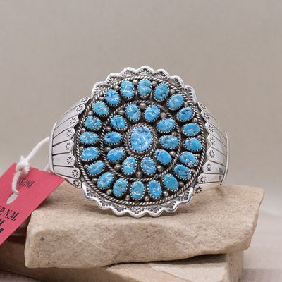 Navajo cluster bracelet-Pawn Jewelry