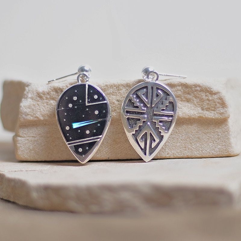 Night Sky Reversible Teardrop Earrings