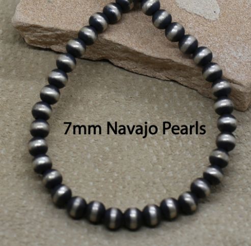 Qty 6 Navajo Pearls 7mm Individual Replacement Beads