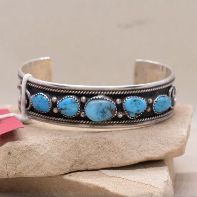 5-stone Navajo bracelet-Pawn Jewelry