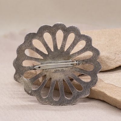 Navajo sandcast pin- Pawn Jewelry