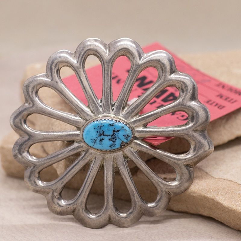 Navajo sandcast pin- Pawn Jewelry