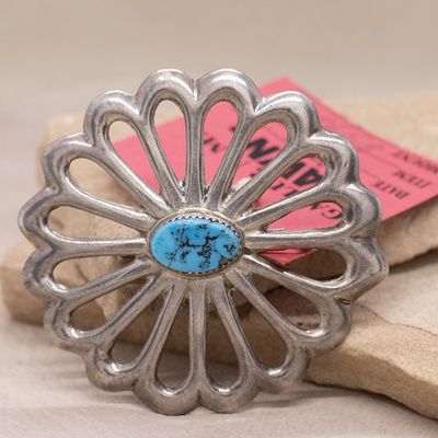 Navajo sandcast pin- Pawn Jewelry
