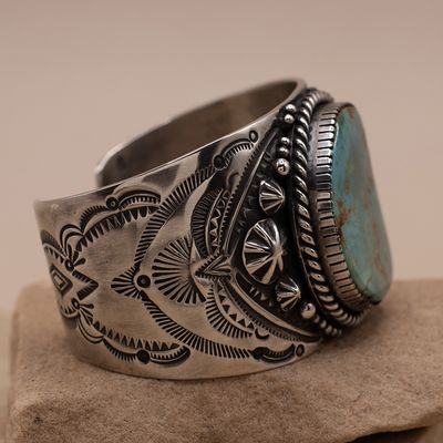 Wide Royston Turquoise Cuff
