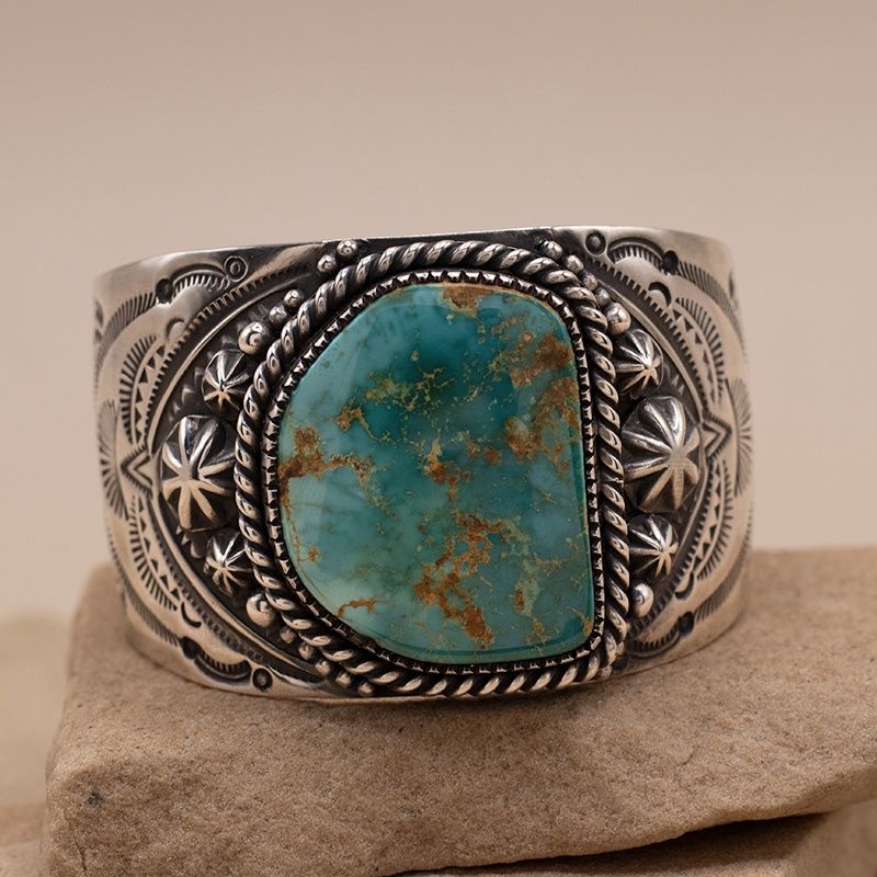 Wide Royston Turquoise Cuff