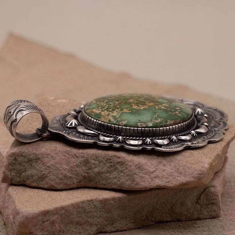 Bernyse Chavez large Royston turquoise pendant