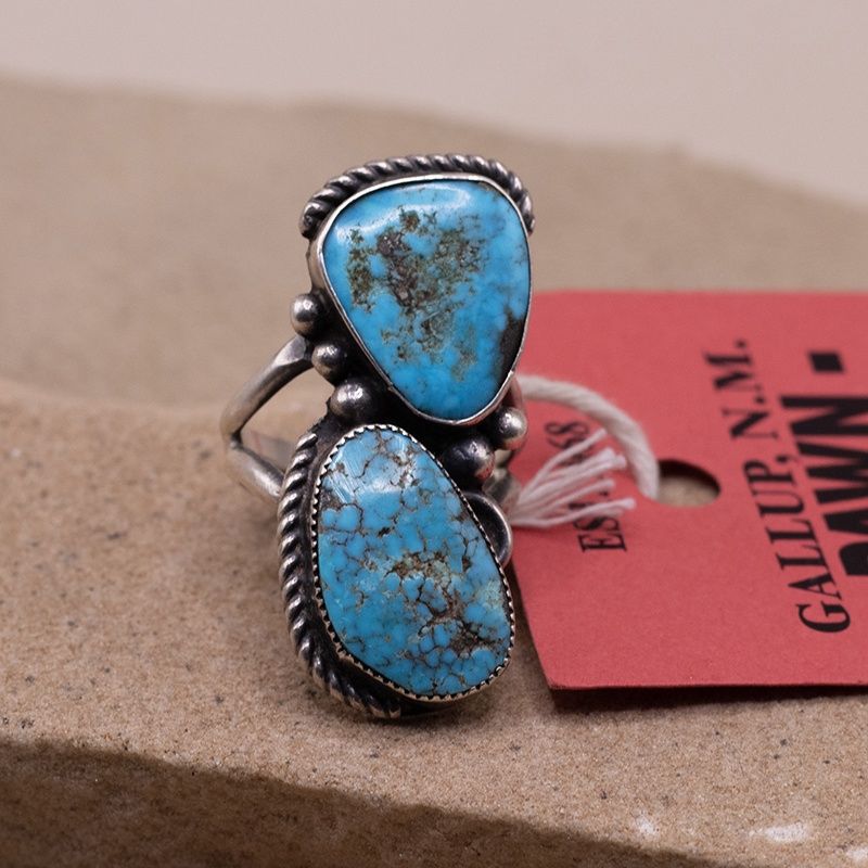 Two stone Navajo ring- Pawn Jewelry