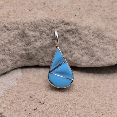 Simple Tear Drop Turquoise Pendant