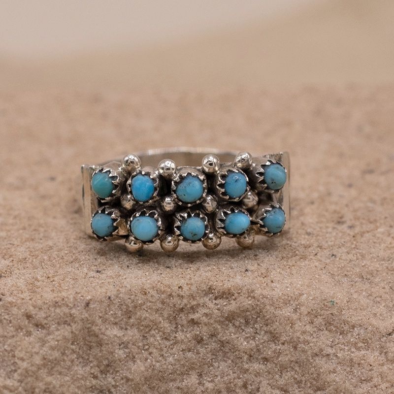 Double Row Petit Point Ring