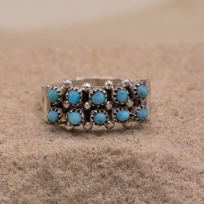 Double Row Petit Point Ring