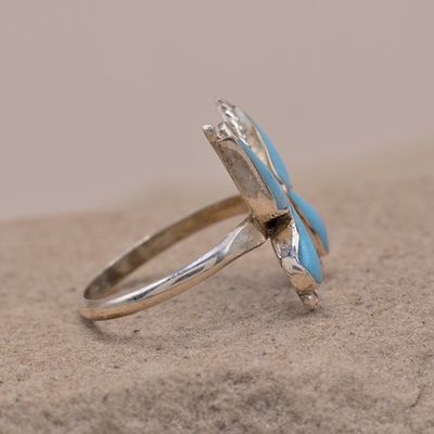 Medium Turquoise Butterfly Ring