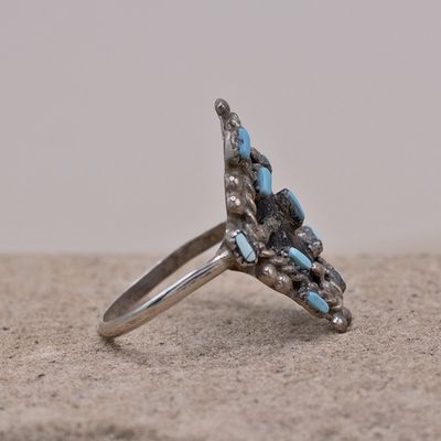 Diamond Shaped Zuni Needlepoint Ring