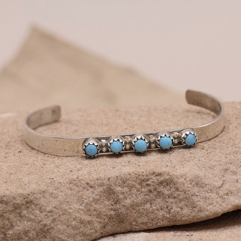 4 Stone Turquoise Baby Bracelet