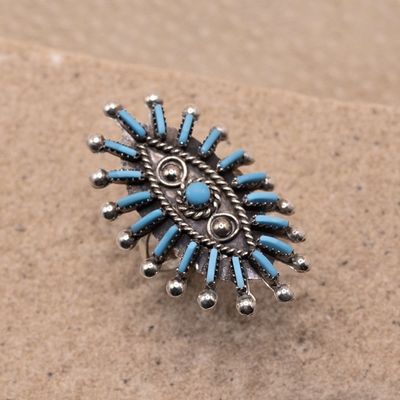 Needlepoint Marquis Shaped Ring